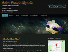 Tablet Screenshot of gibsoncostumeshop.com